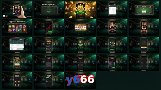 Main screen of Y666 bet page for PK players