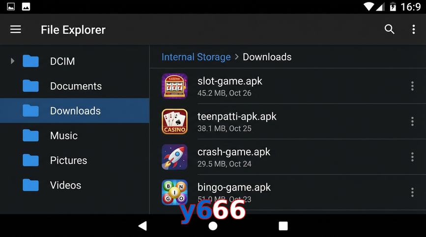 Main screen of Y666 gameapk page for PK players