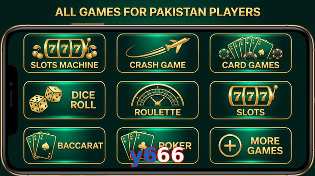 Main screen of Y666 games page for PK players